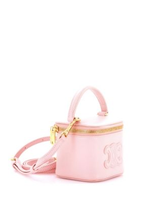 Mini Cuir Top Handle Vanity Case Leather