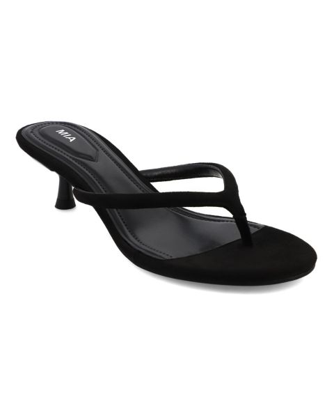 Женские сандалии MIA Farren Kitten Heel Thong Dress Sandals, цвет: Чёрный