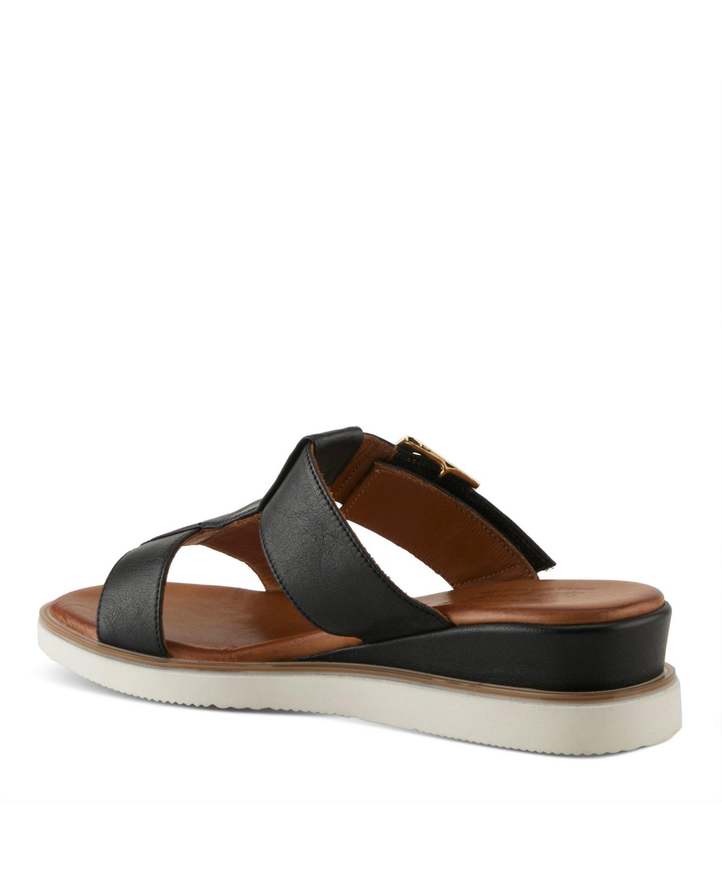 Женские сандалии Spring Step Seaport Wedge Sandal with Leather Upper, цвет: Чёрный — фото 6