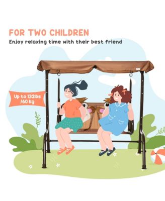 Patio Swing Monkey Gift for Kids with Seatbelts,