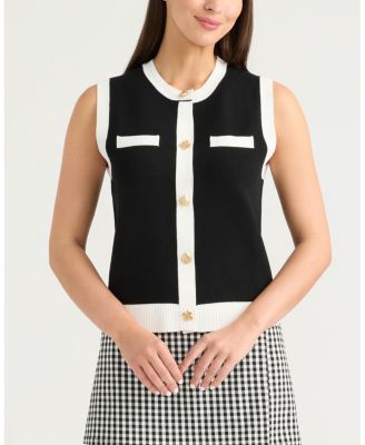 Women's Button Front Sweater Vest