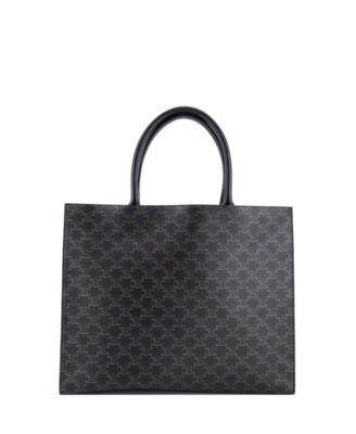 Horizontal Logo Cabas Tote Triomphe Coated Canvas