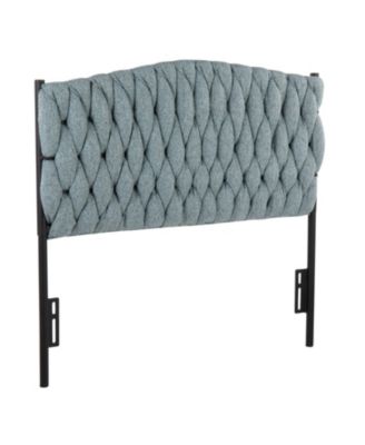 Fabric Twin Headboard with Button Tufting Adjustable Height 41 to 53 inch