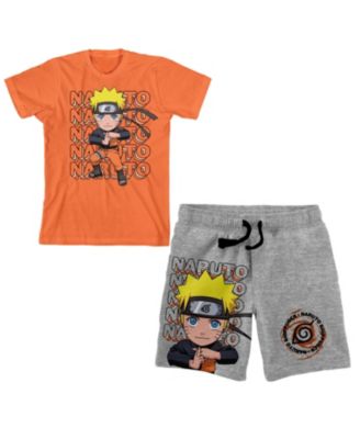 Boys Shippuden Chibi T-shirts Graphic Tee And Shorts Set