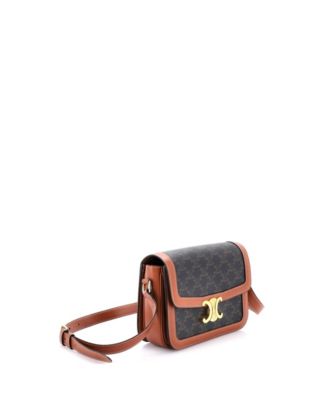 Medium Triomphe Shoulder Bag Triomphe Coated Canvas