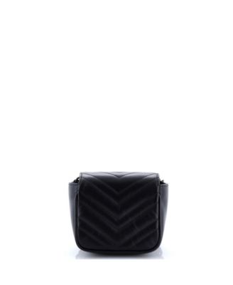 Mini GG Marmont Flap Belt Bag Matelasse Leather