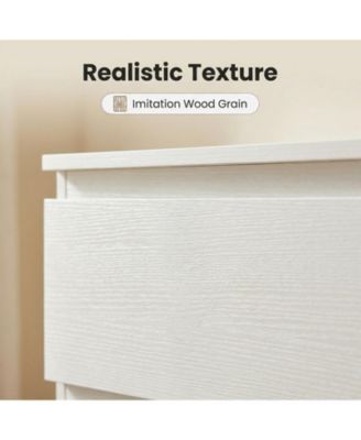 6 Drawer Transitional Dresser Rolling Cabinet for Bedroom Home Furniture With Spacious Drawers Easy Assembly.