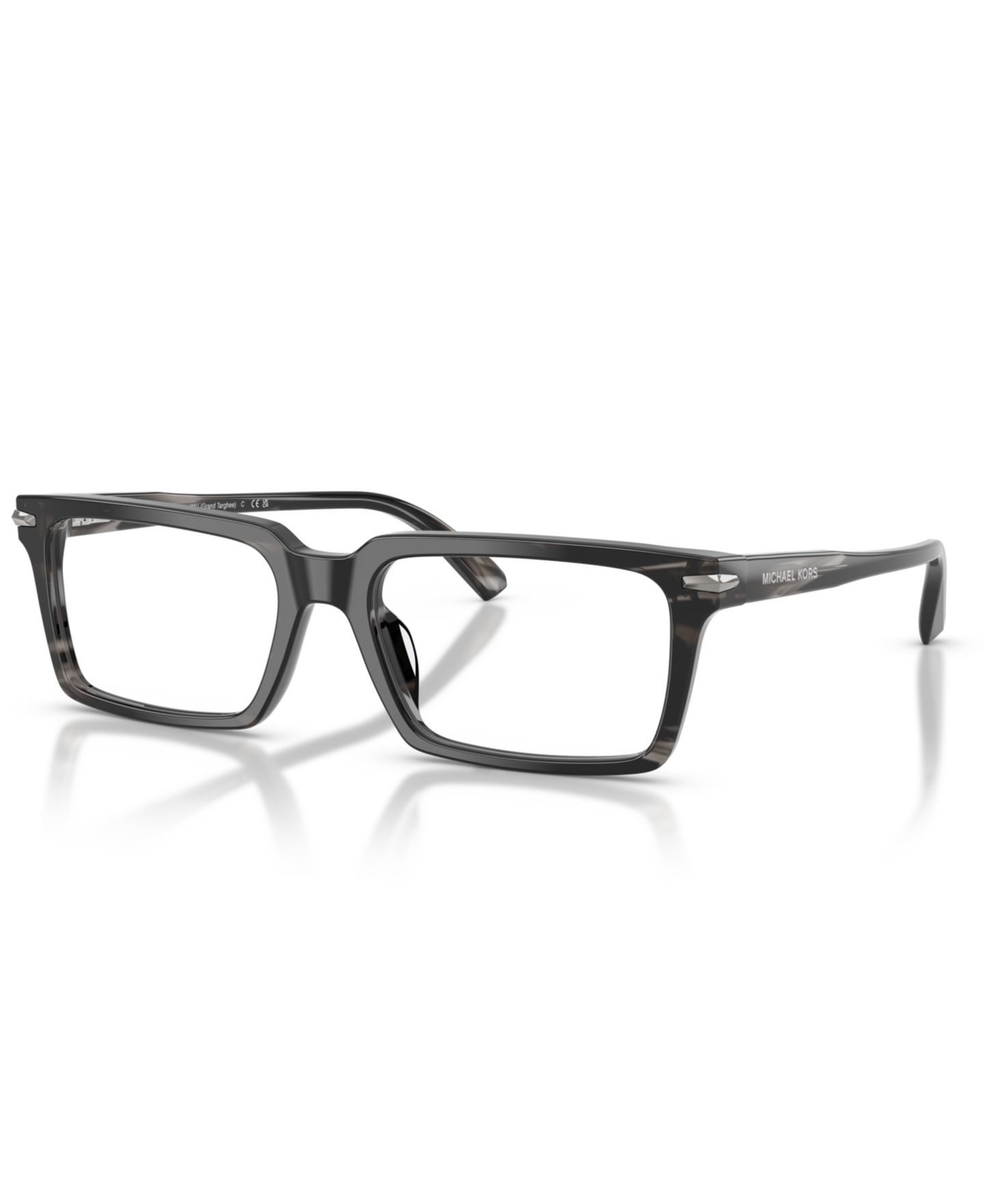 Мужские очки Michael Kors Man Rectangle Plastic MK4173U Grand Targhee Eyeglasses, цвет: Чёрный — фото 1