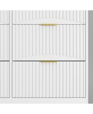 Large 9 Drawer Dresser 63-Inch-Wide Wood with Handles for Bedroom Storage