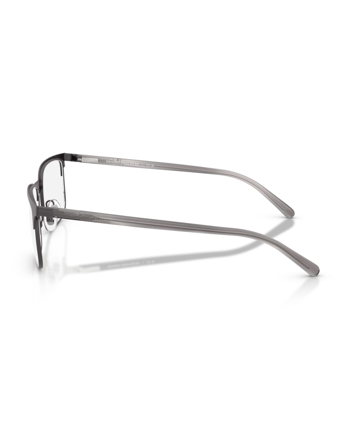 Мужские очки Brooks Brothers Man Rectangle Metal BB1124 Eyeglasses, цвет: Графитовый — фото 5
