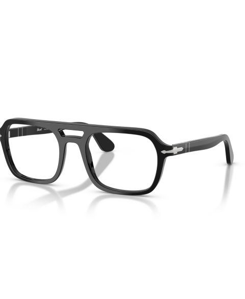 Очки Persol Unisex Square Plastic PO3394V Eyeglasses, цвет: Чёрный