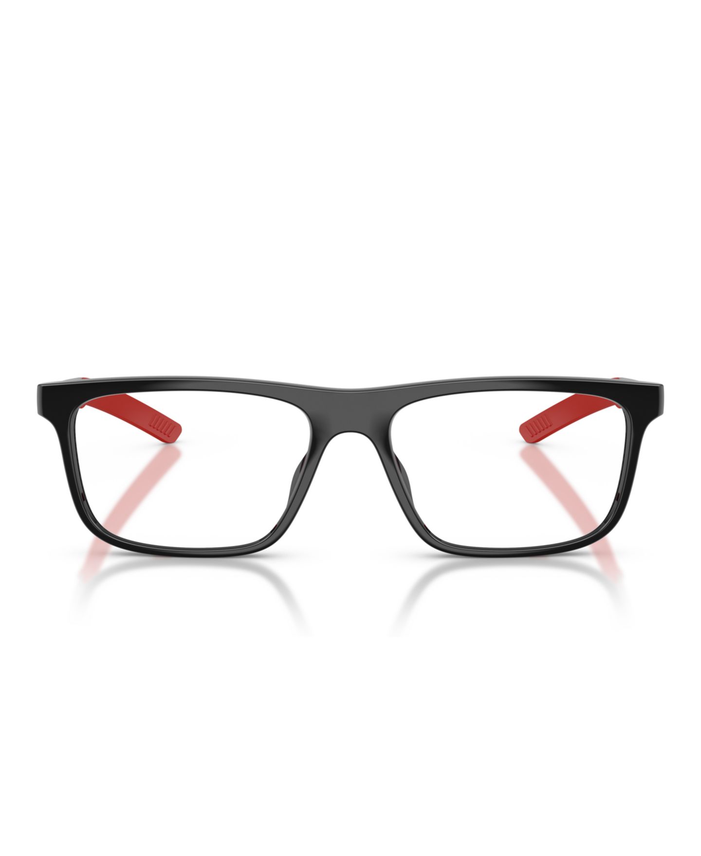 Мужские очки Scuderia Ferrari Man Pillow Plastic FZ8026U Eyeglasses, цвет: Чёрный блестящий — фото 2