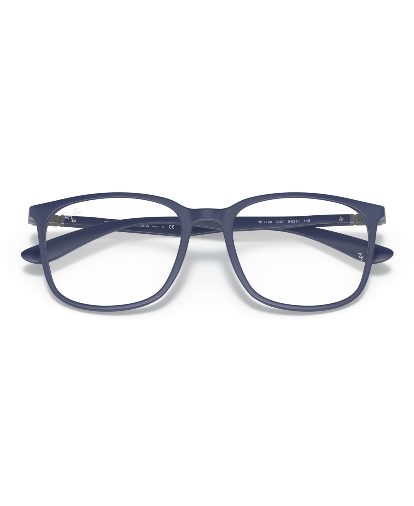 Очки Ray-Ban Unisex Square Innovative Material RB7199 Optics Eyeglasses, цвет: Тёмный синий — фото 4
