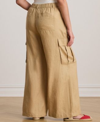 Plus Size Wide-Leg Cargo Pant