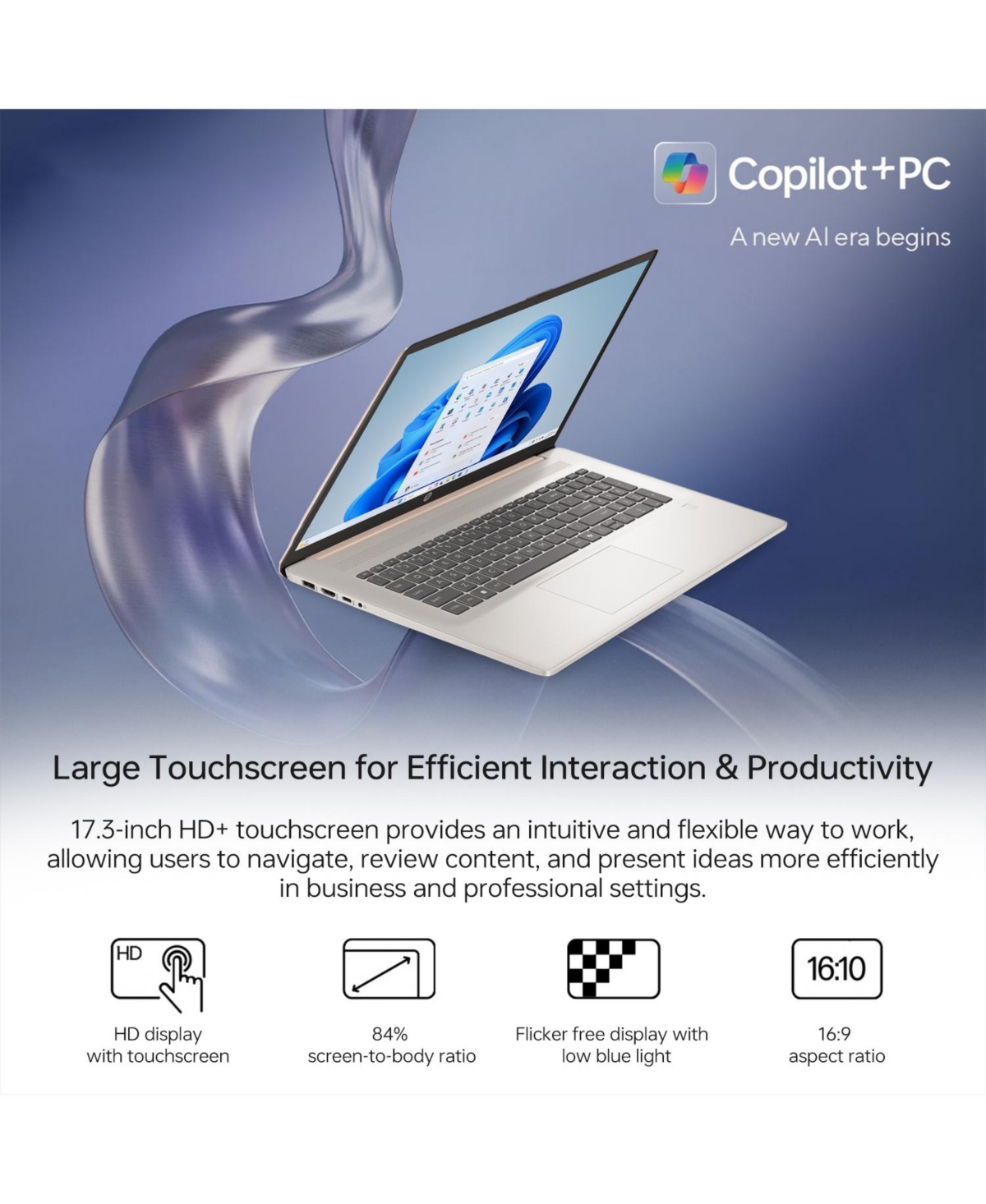 Hp Essential 17.3" Traditional Laptop Intel Core Ultra 5 64GB Ram Intel Graphics 1TB Ssd Storage Windows 11 Pro 60Hz