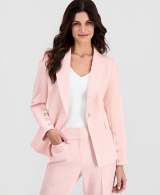 Women's Peak Lapel One-Button Blazer