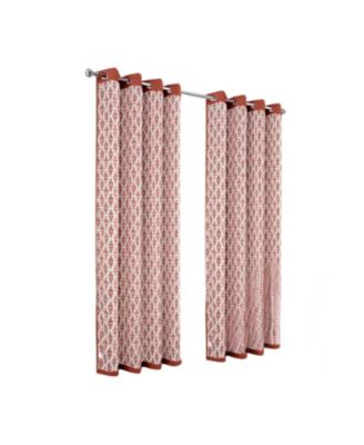 100% Polyester 190 GSM Justice Reversible Blackout Grommet Curtain Panel 54" x 84" Spice