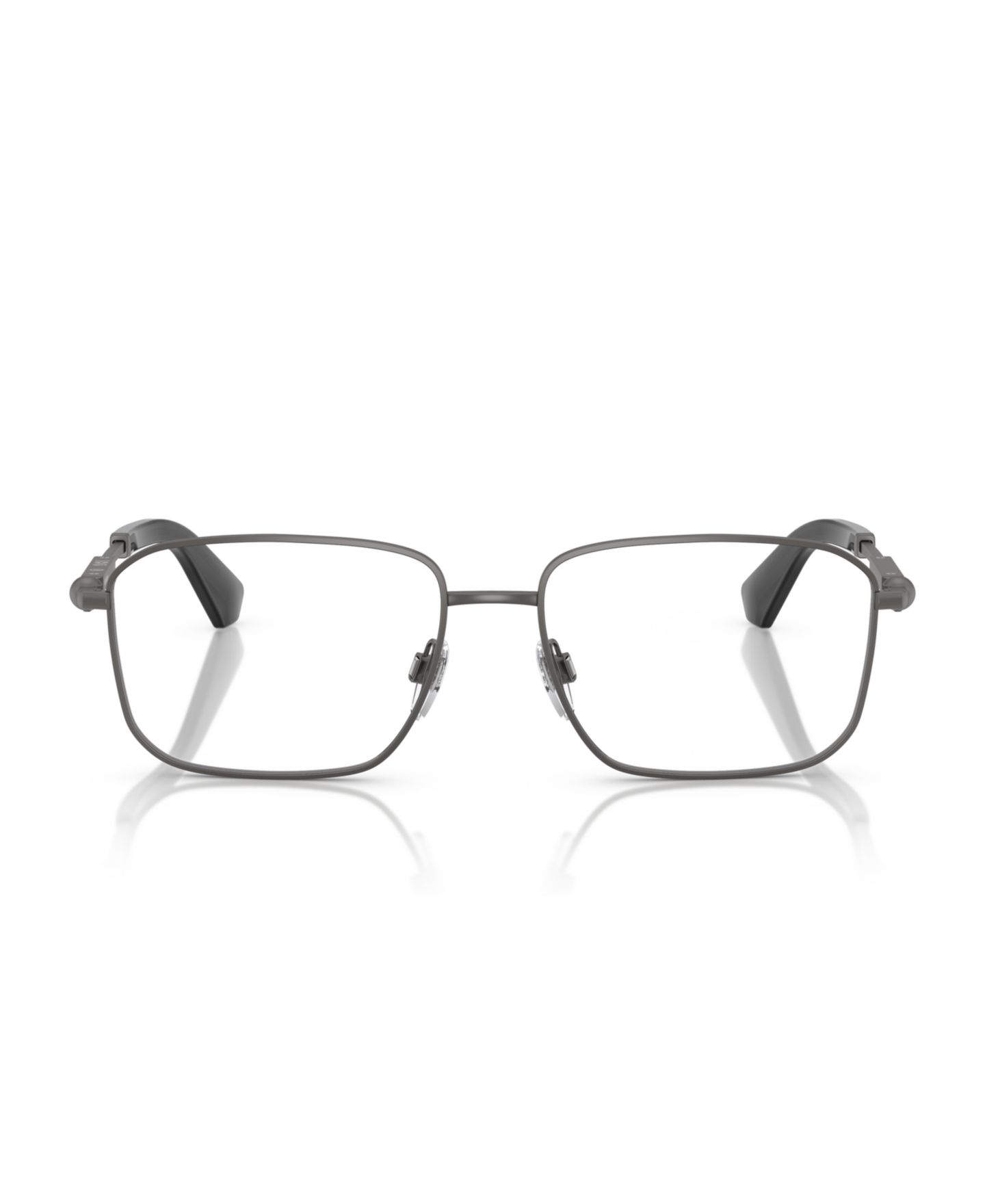 Мужские очки Burberry Man Rectangle Metal BE1389 Eyeglasses, цвет: Серый — фото 5