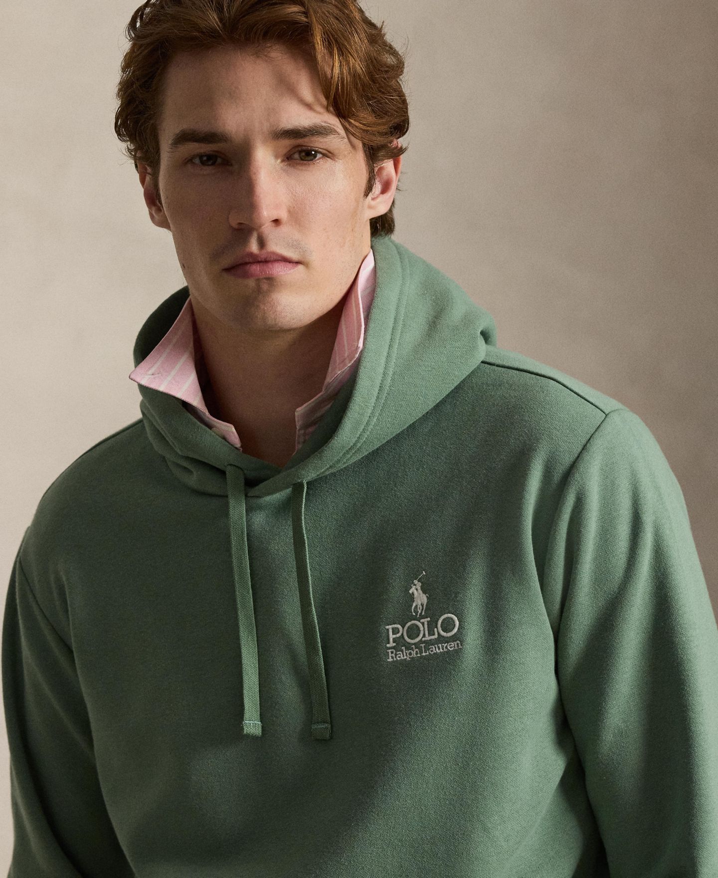 Мужской свитшот Polo Ralph Lauren Long-Sleeve Classic-Fit, цвет: Fatigue — фото 3