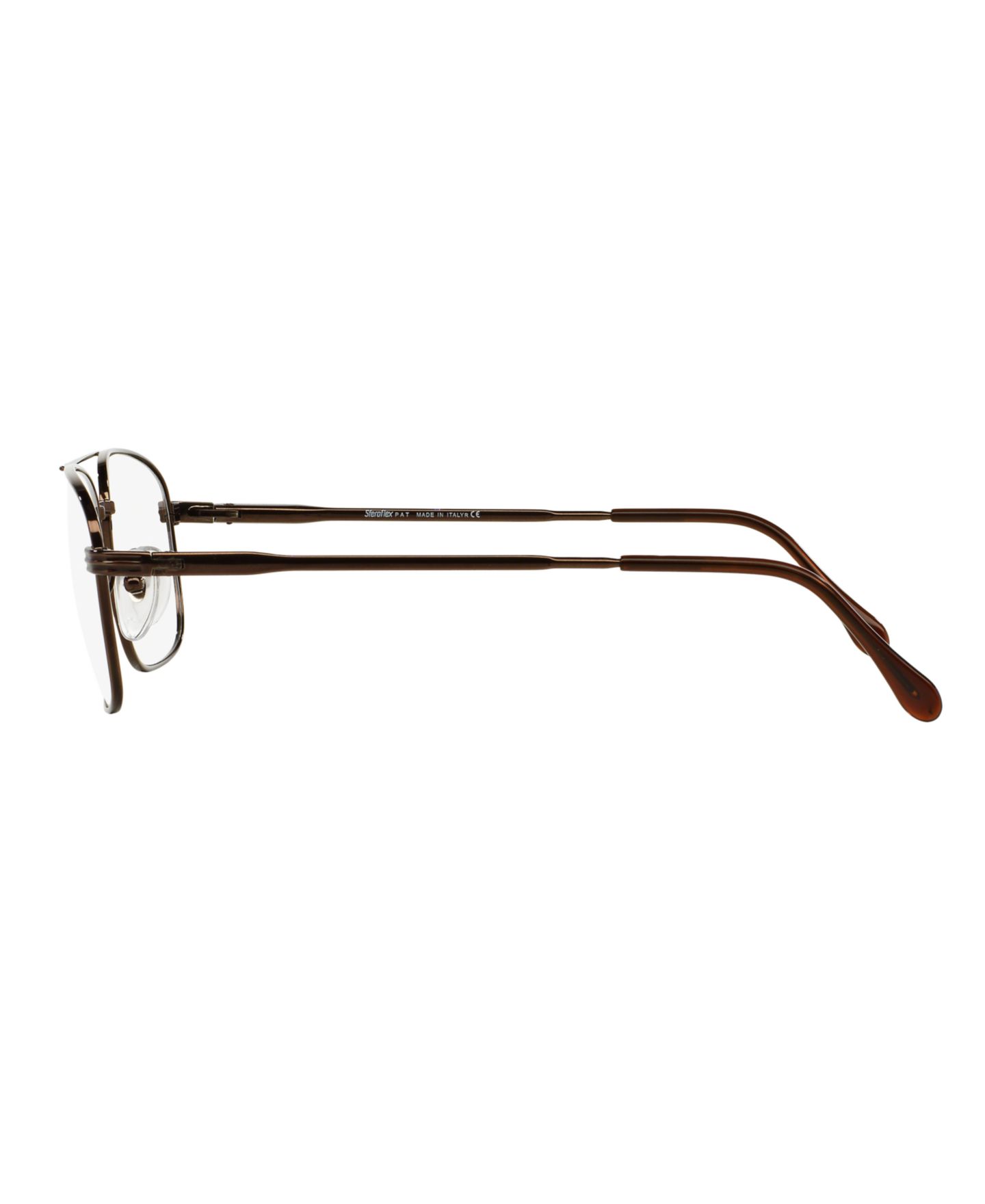 Мужские очки Sferoflex Man Square Metal SF2152 Eyeglasses, цвет: Тёмный коричневый — фото 4