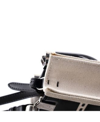 Mini Sunshine Shopper Tote Patent and Canvas