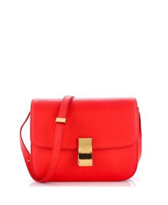 Medium Classic Box Bag Grainy Leather