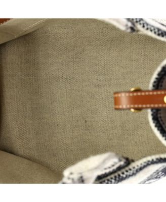 Small Cabas Thais Tote Striped Jacquard Textile