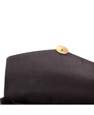 F is Fendi Envelope Clutch on Chain Zucca Embossed Leather