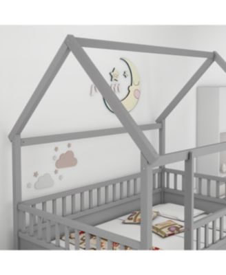 Wood Floor Bed House Roof Frame Fence Guardrails Pine Wood