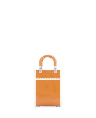 Mini Sunshine Shopper Tote Patent and Canvas