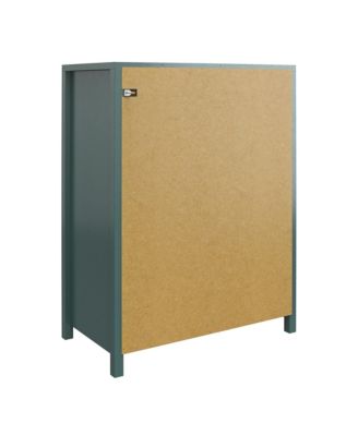 Contemporary 5 Drawer Dresser Maple Finish Sturdy Construction for Bedroom Living Room Storage