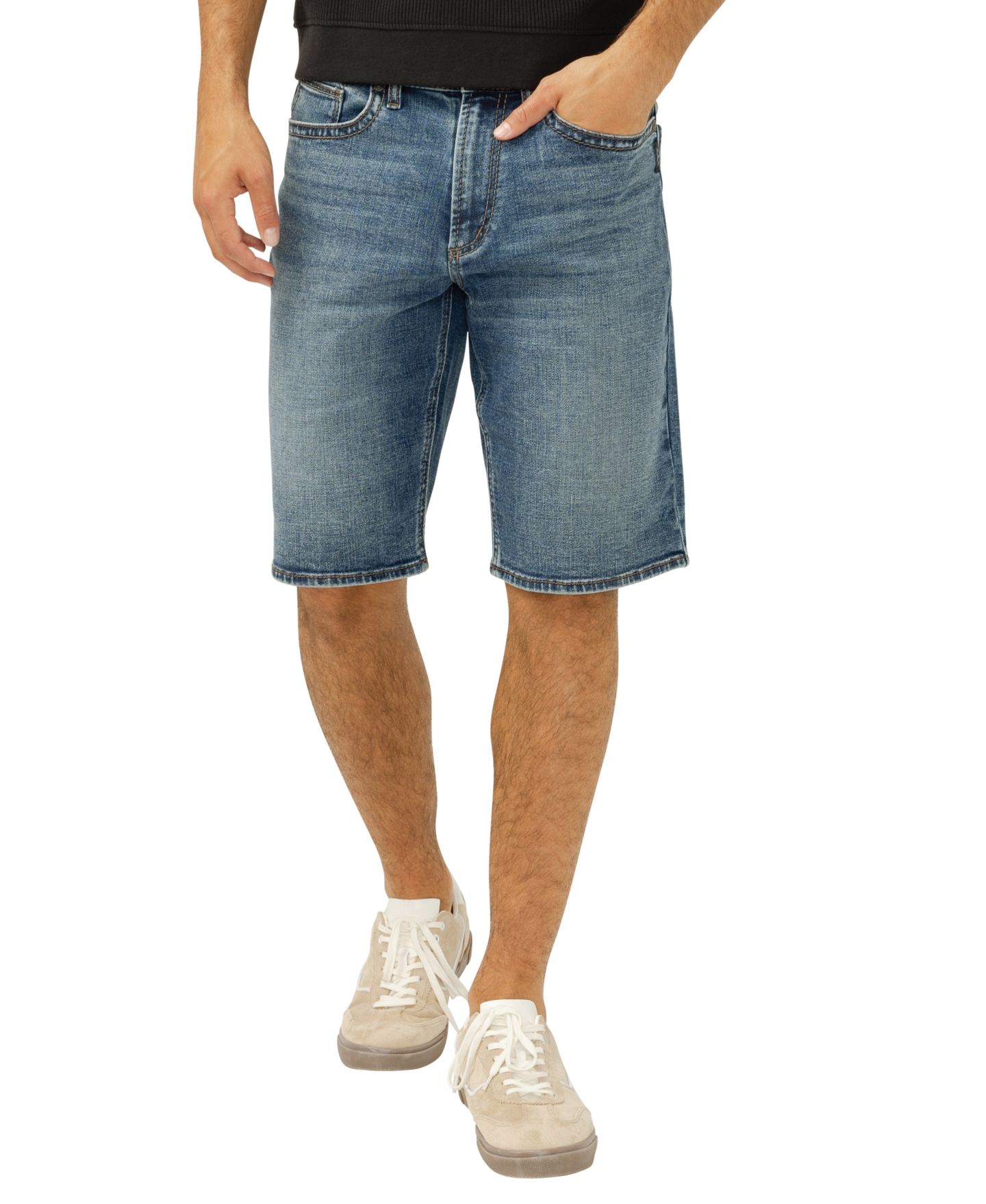 Мужские шорты Silver Jeans Co. Zac Relaxed-Fit Jean, цвет: Porto — фото 1