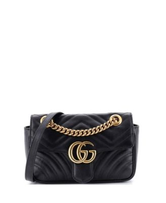 Mini GG Marmont Flap Bag Matelasse Leather