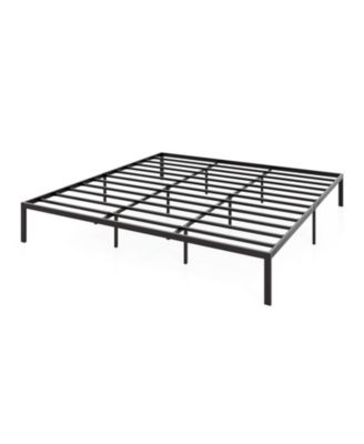 Heavy Duty Metal Bed Frame with Support Slats Foundation