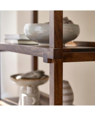 Arko bookcase in solid mango wood