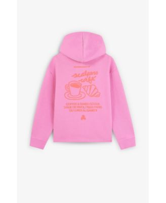 Little Girls Croissant Graphic Hoodie