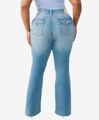 Plus Size Tattoo Becca Bootcut Big T Flap Jeans
