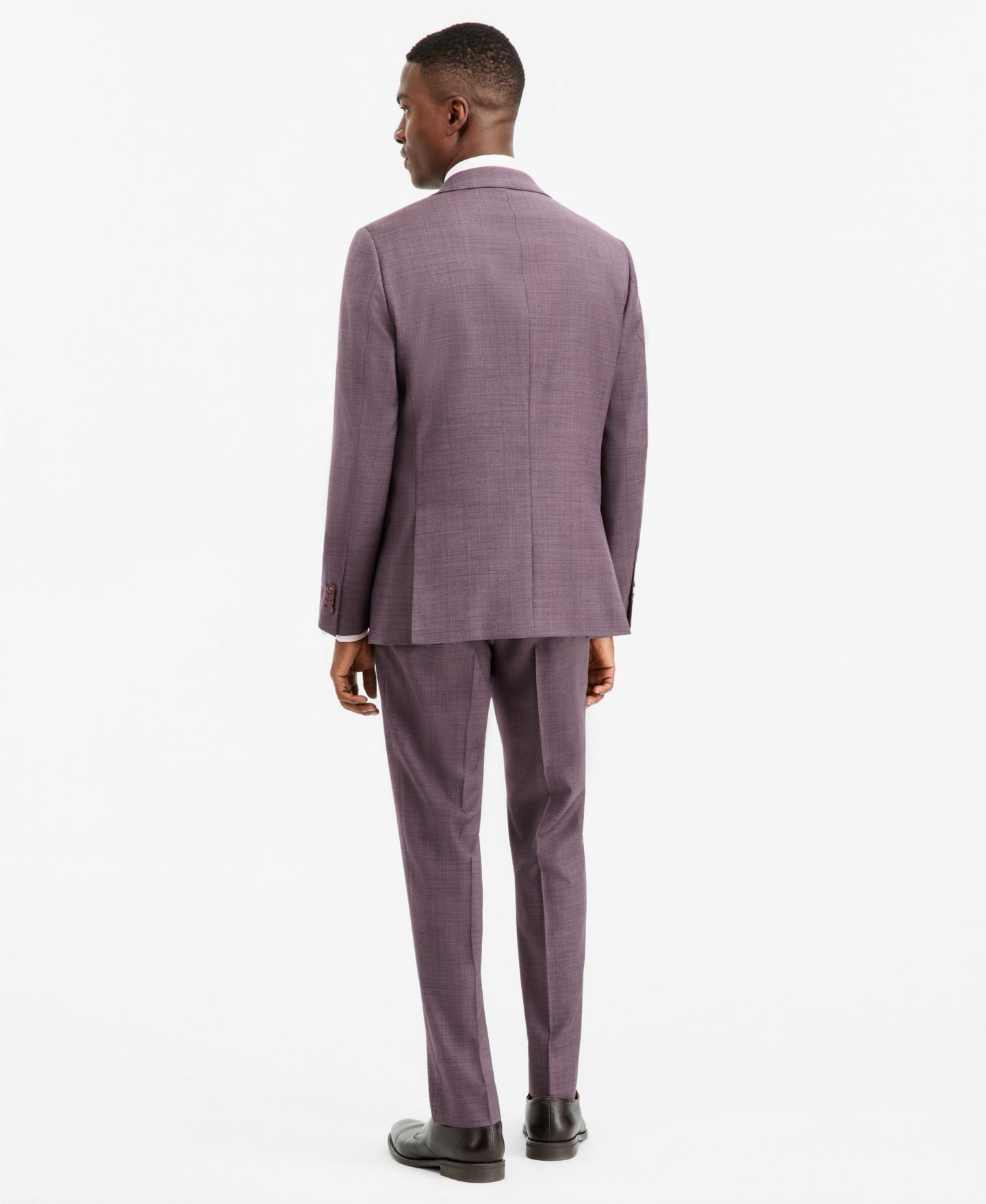 Мужские комплекты Ted Baker Modern-Fit Purple Solid Suit Separates, цвет: Фиолетовый — фото 2