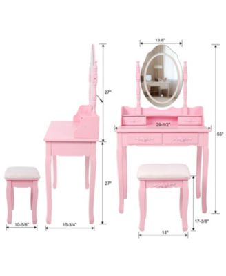 Stylish Coffee Table with 2 Drawers Finish Modern Living Room Center Table with Storage