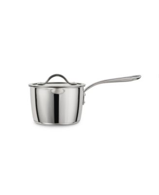 Tempo Tri-Ply Base Stainless Steel 2-Quart Small Sauce Pan with Glass Lid