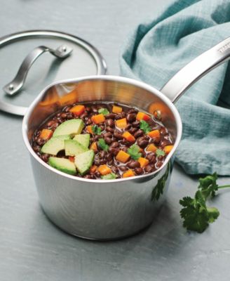 Tempo Tri-Ply Base Stainless Steel 7-Pc. Cookware Set with Glass Lids