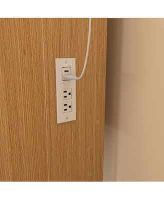 Durable Premium High Gloss Mirrored Nightstand with 2 Drawers Modern Bedroom End Table