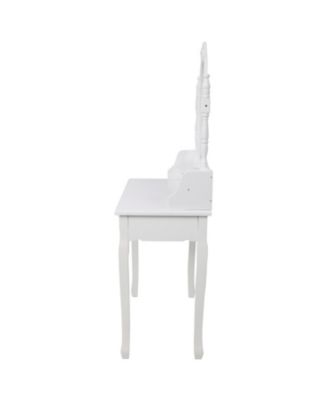 Versatile White Nightstand with Storage Space Modern Bedroom Furniture Bedside End Table