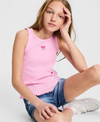 Girls' 5-20 Ribbed Tank Top
