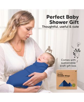 3pk Soothe Baby Swaddle, Organic Baby Swaddle Sleep Sacks, Newborn, Infant Swaddle Sack
