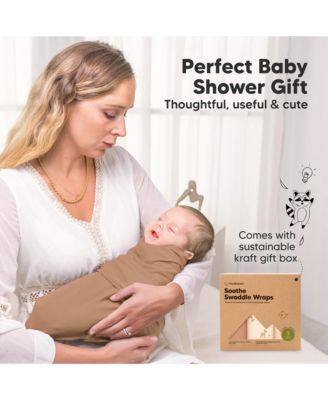 3pk Soothe Baby Swaddle, Organic Baby Swaddle Sleep Sacks, Newborn, Infant Swaddle Sack
