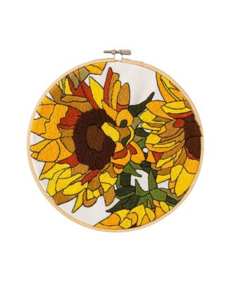Beginners Botanical Embroidery by Numbers Kit