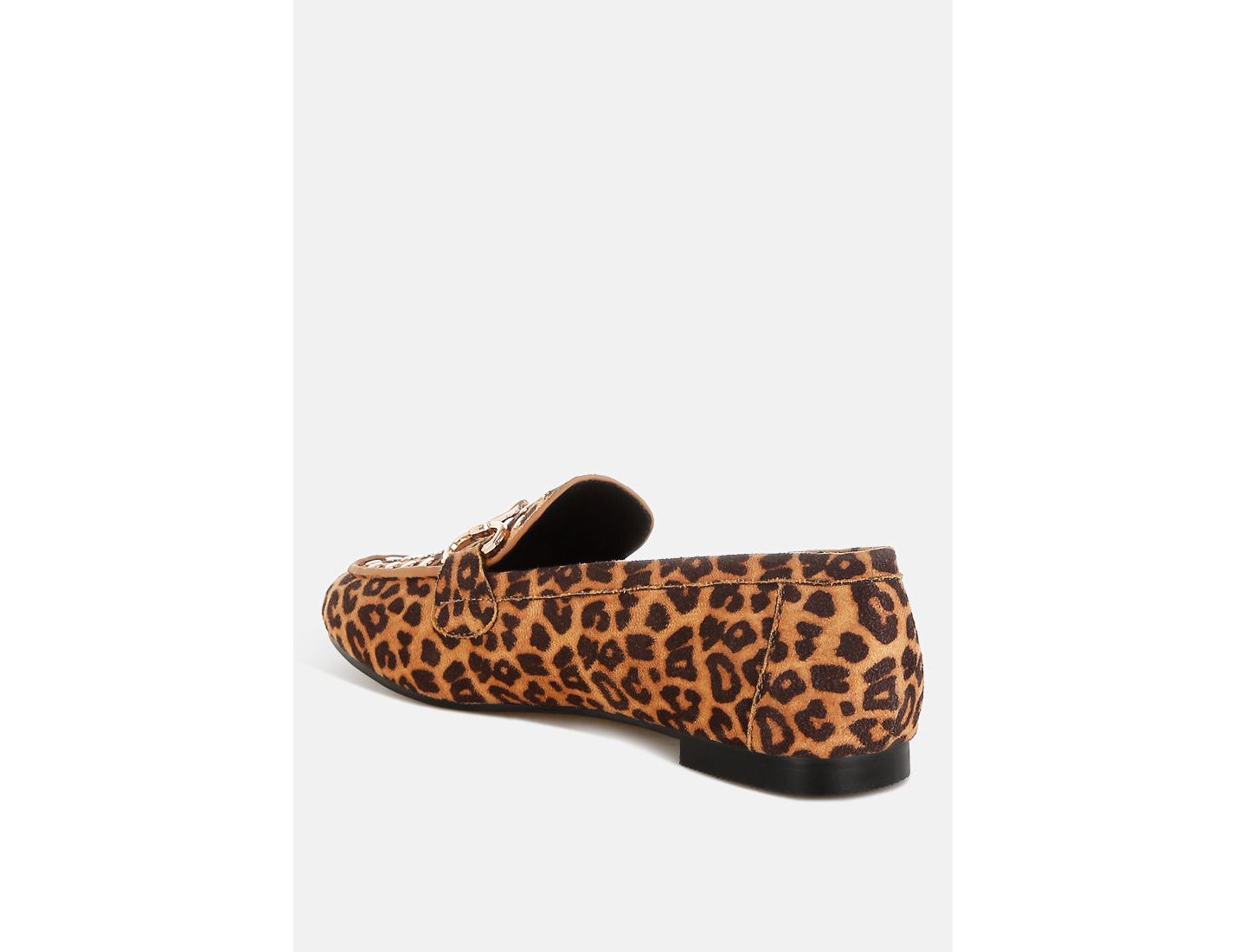 Женские туфли Rag & Co Meopa Horsebit and Studs Metallic Leopard Print, цвет: Коричневый — фото 6