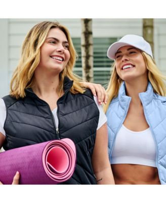 Plus Size Quilted Hybrid Vest