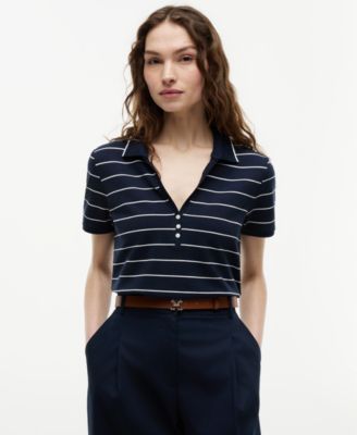 Women's Henley Polo Shirt
